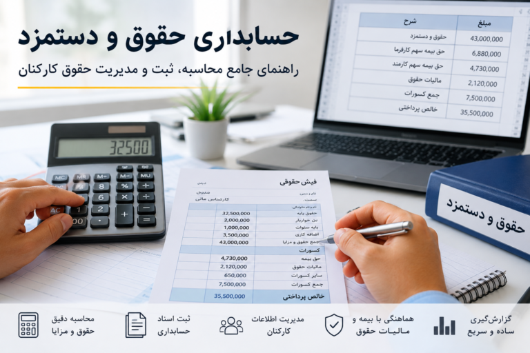 حسابداری حقوق و دستمزد چیست؟ راهنمای جامع محاسبه، ثبت و مدیریت حقوق کارکنان